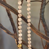 Lace Agate  Necklace with Sand-Textured 18k Beads