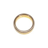 6.2mm Dipped Modeled Band in 18k Yellow Gold and 18k Palladium White Gold
