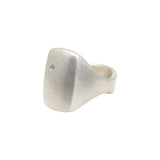 Silver Box Ring with White Diamond