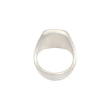Silver Box Ring with White Diamond