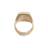 Box Ring in Bronze with Black Diamonds
