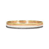 Round Bangle in Sand-Textured Oxidized Silver