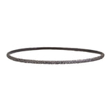Round Bangle in Sand-Textured Oxidized Silver