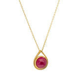 Ruby Spinner Pendant in 18k Yellow Gold