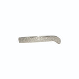 Curved Band in Sand-Textured Platinum