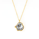 Tahitian Keshi Pearl Pendant in 18k Yellow Gold