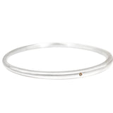 Tapered Bangle with 1.8mm Autumn Diamond in Silver S