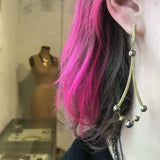 Ball Bearing Chandelier Earrings in 18k and 22k Gold