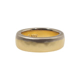 Custom Set of Dipped Bands in 18k Palladium White Gold and 18k Yellow Gold