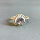 Large Keshi Pearl Ring in 18k Yellow Gold