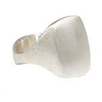 Box Ring in Silver with 18k White Gold Seal
