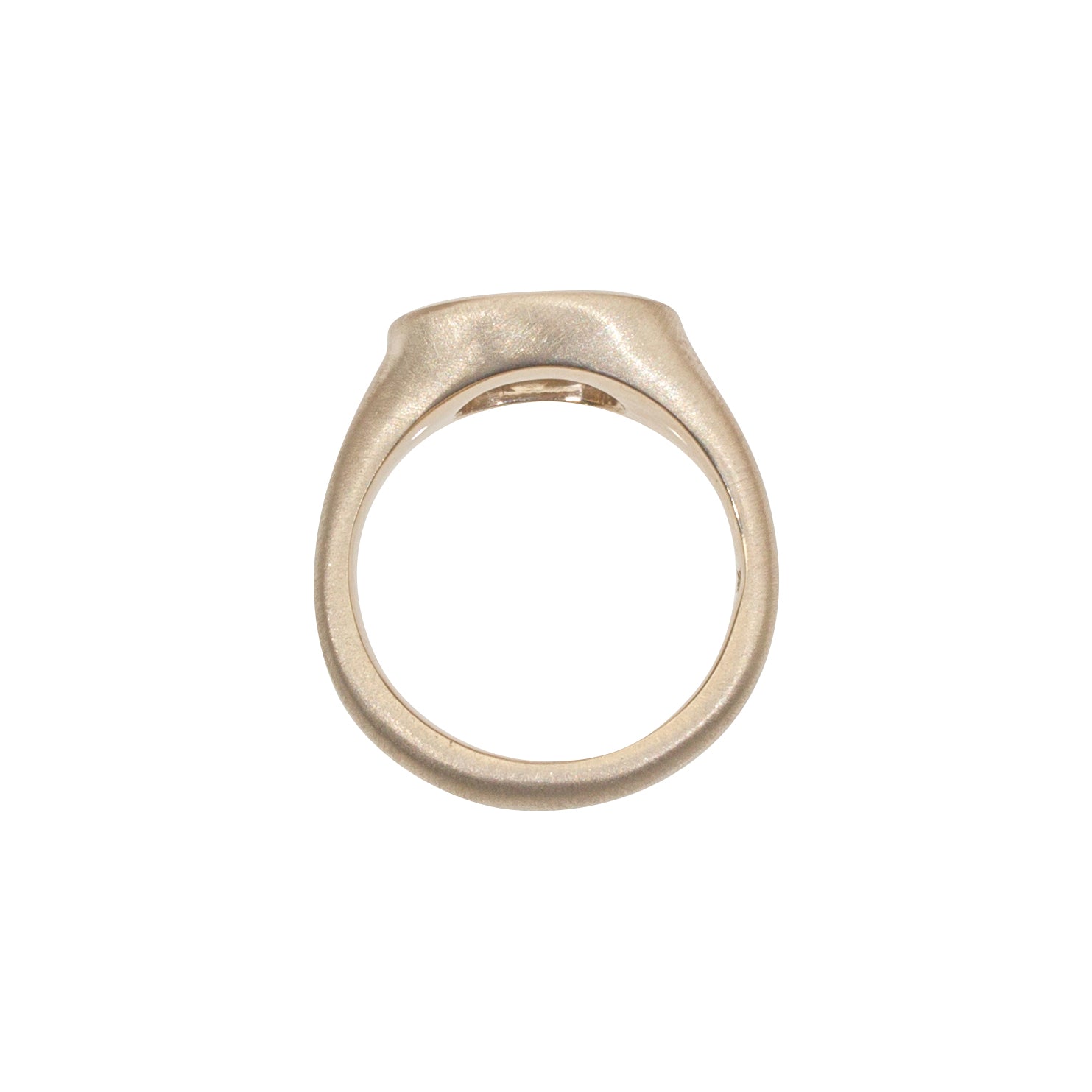 CUSTOM OMC Light Champagne Diamond Ring in 18k Warm White Gold