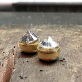 Custom Scattered Pathways Diamond Earrings in 18k Yellow Gold