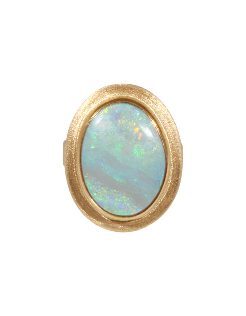 Australian Opal Ring in 22k and 18k Gold