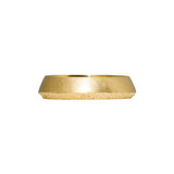 Saucer Sand Band in 18k Yellow Gold