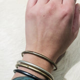 Tapered Bangle with 1.8mm White Diamond