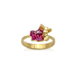 Rock Candy Ruby Cluster Ring in 18k Gold