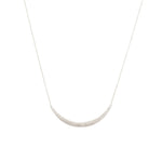 Compressed Sand Bar Necklace in Silver