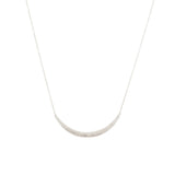 Compressed Sand Bar Necklace in Silver