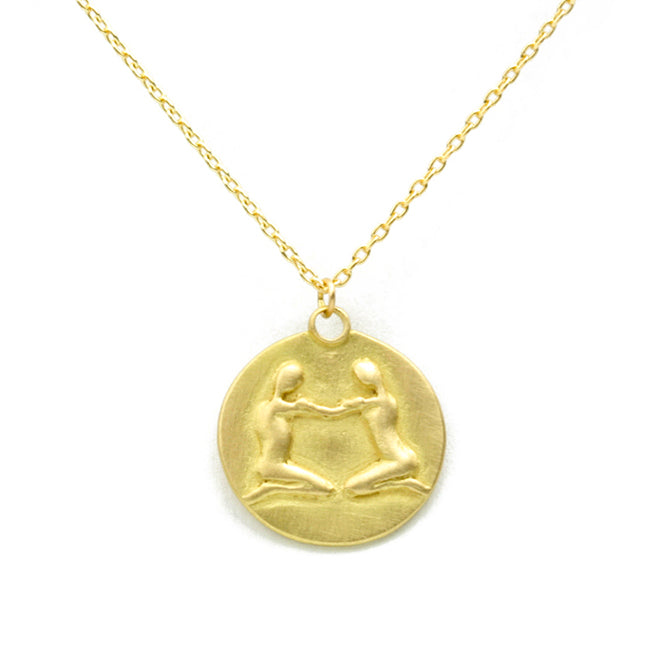 Gemini Pendant in 18k Yellow Gold Pendant Only