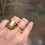 Plain Cuba Round Ring in Ancient Bronze