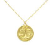 Libra Pendant in 18k Yellow Gold Pendant Only