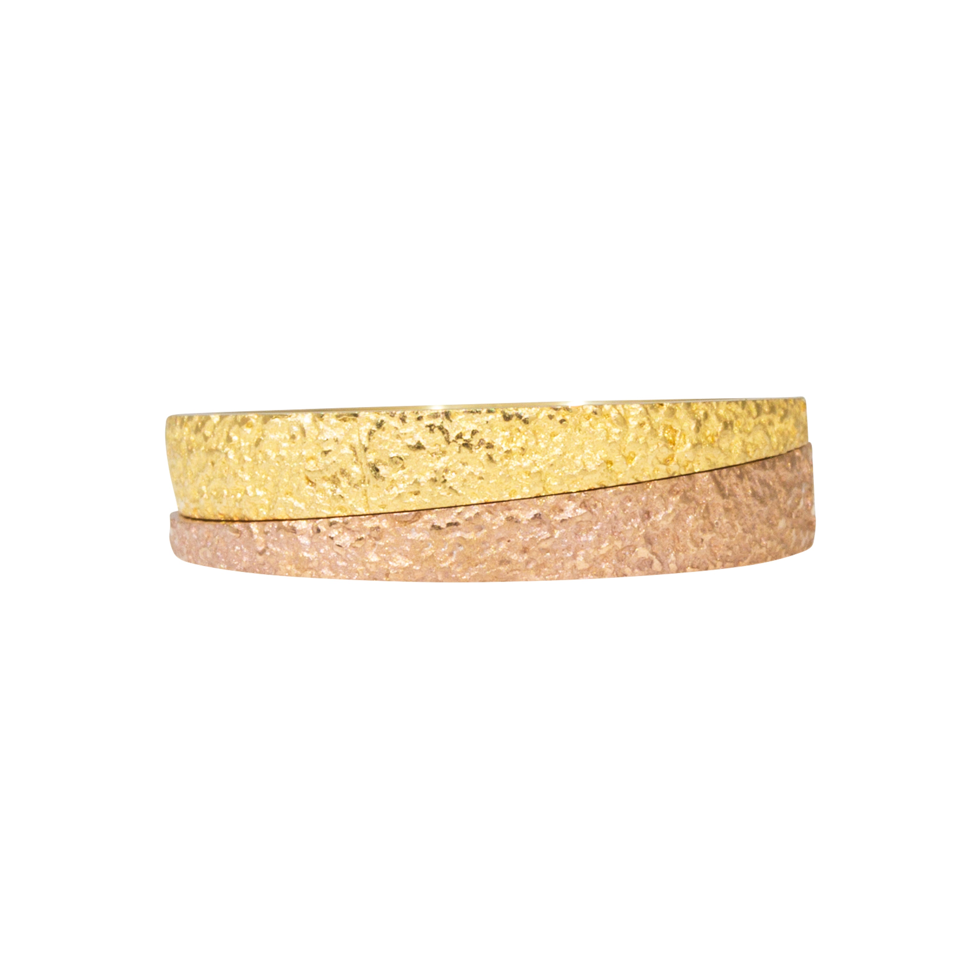 Tapered Sand Band in 18k Yellow Gold