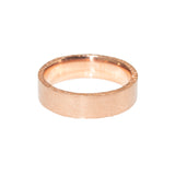 Medium Sand Edge Band in 14k Rose Gold