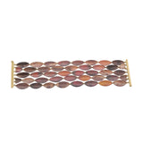 Leaf Bracelet in Shibuichi and 18k Gold with Diamond