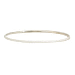 Round Sand Bangle in Silver