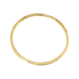 Channel Bracelet in 18k Yellow Gold with 9 White Diamonds