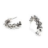 Willow Hoop Earrings in Silver
