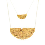 Small Kinoko Necklace in Yellow Bronze