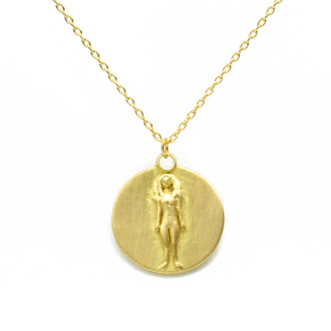 Virgo Pendant in 18k Yellow Gold Pendant Only