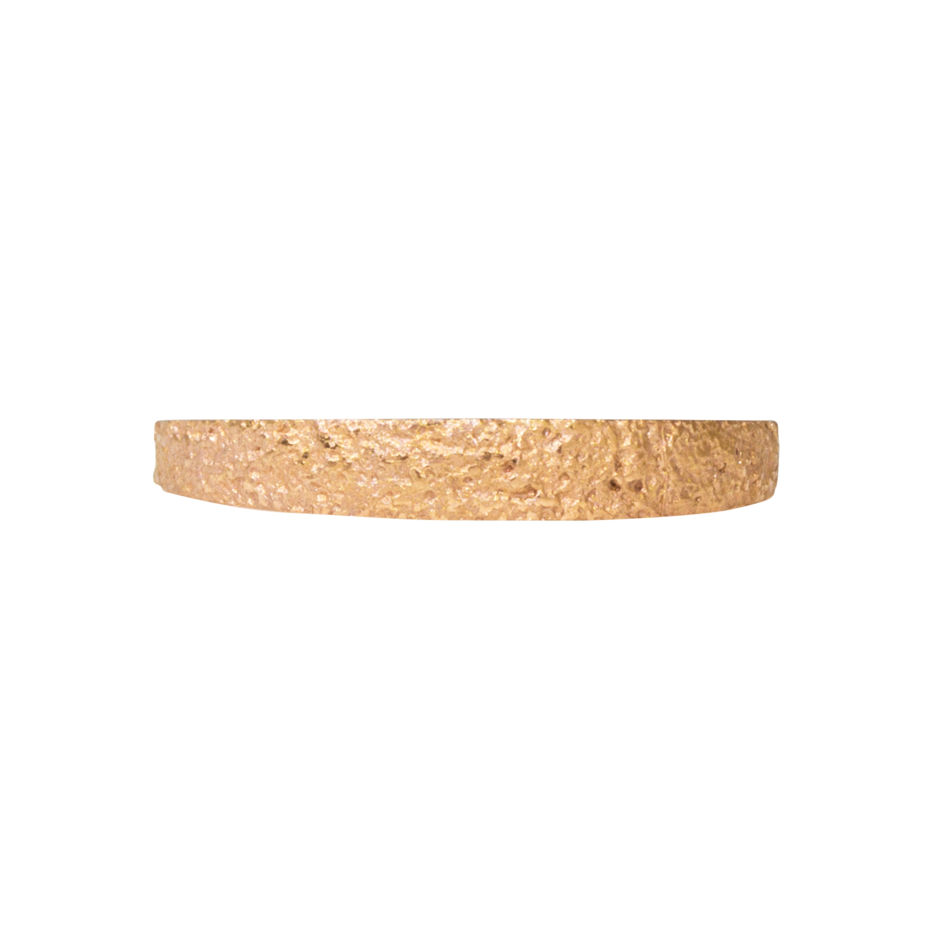 Tapered Sand Band in 14k Rose Gold
