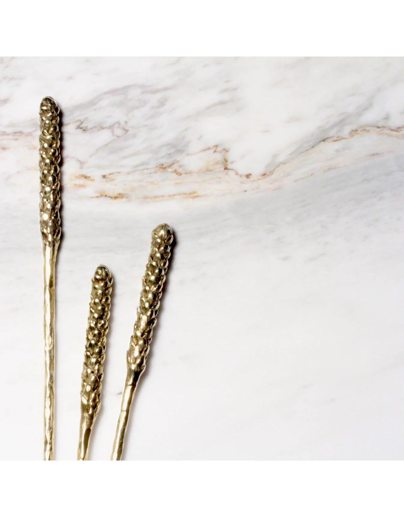 Araucaria Hair Stick in Yellow Bronze