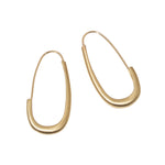 Oval Katachi Hoops in Bronze Plain