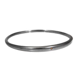Tapered Bangle with 1.8mm Autumn Diamond in Oxidized Silver S
