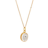 Enhydro Quartz Pendant in 22k and 18k Gold