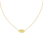 Oval Sand Necklace in 18k Yellow Gold