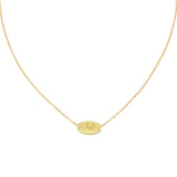 Oval Sand Necklace in 18k Yellow Gold