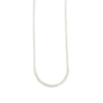 Sand U Necklace in Silver