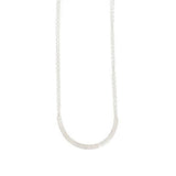 Sand U Necklace in Silver
