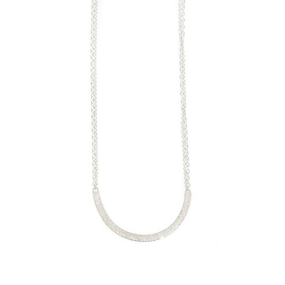 Sand U Necklace in Silver