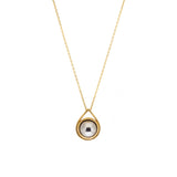 Ball Bearing Spinner Pendant in 18k Yellow Gold