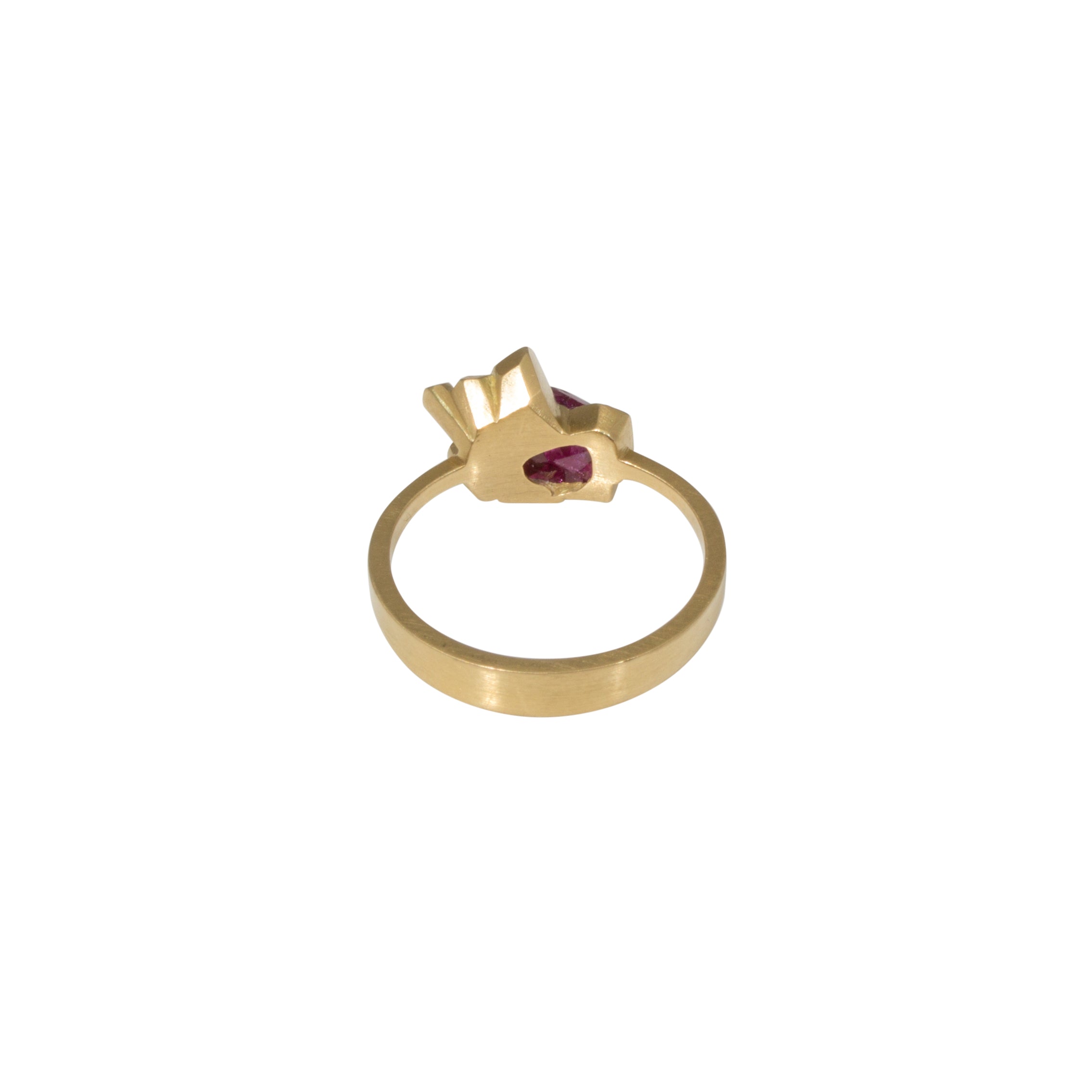Rock Candy Ruby Cluster Ring in 18k Gold
