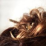 Araucaria Hair Stick in Yellow Bronze