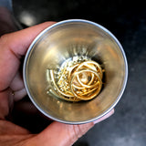 Custom Cuff with Diamond Crystal in 20k Yellow Gold