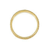 Wide Chunky Sand Band in 18k Yellow Gold
