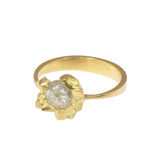 Open Sugar Lump Diamond Ring in 18k Gold
